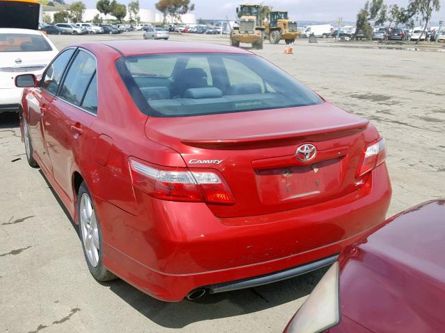 4T1BK46K57U019063 - 2007 TOYOTA CAMRY NEW RED photo 3