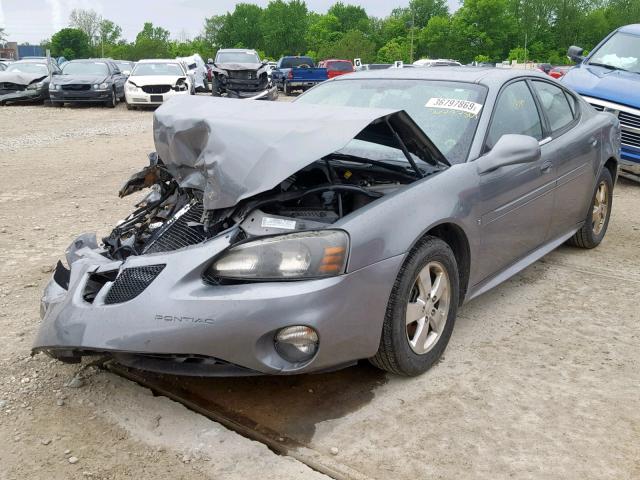 2G2WP552X81101614 - 2008 PONTIAC GRAND PRIX GRAY photo 2