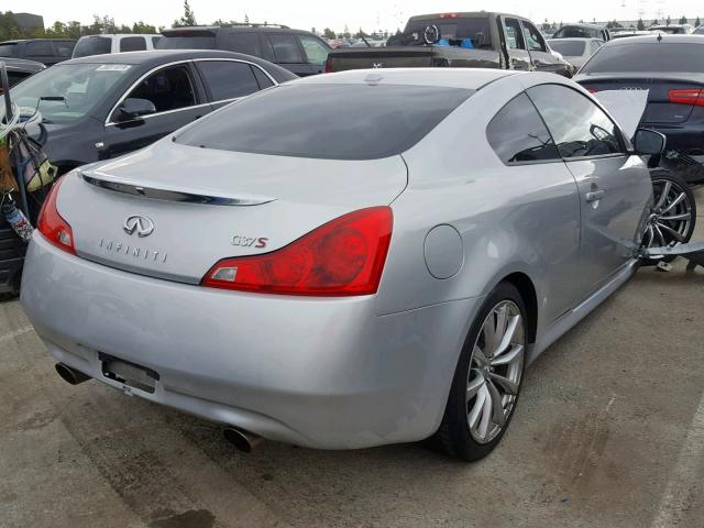 JNKCV64E98M126030 - 2008 INFINITI G37 BASE SILVER photo 4