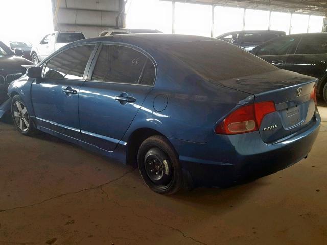 1HGFA16988L052202 - 2008 HONDA CIVIC EXL 蓝色 照片 3