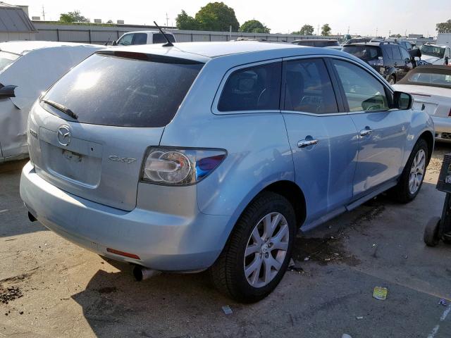 JM3ER29L470103850 - 2007 MAZDA CX-7 BLUE photo 4