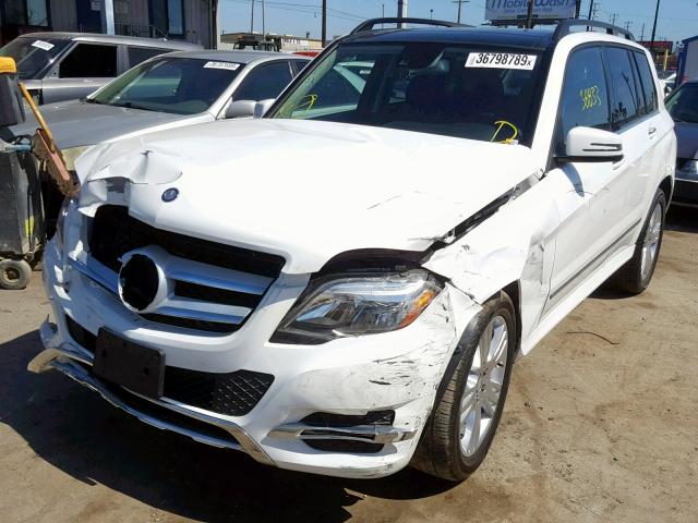 WDCGG5HB0FG440873 - 2015 MERCEDES-BENZ GLK 350 WHITE photo 2