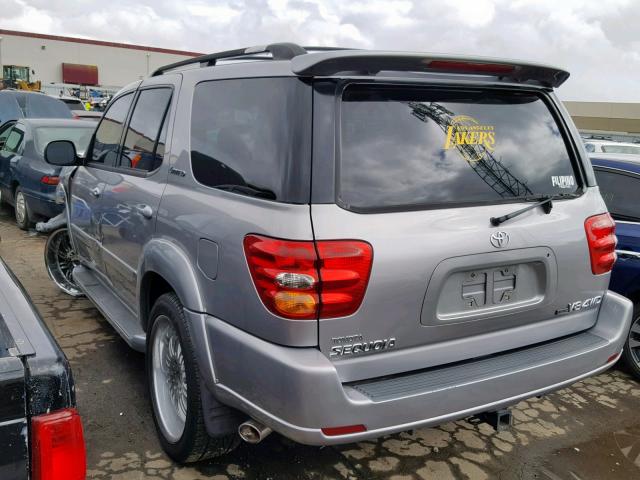 5TDBT48A71S005263 - 2001 TOYOTA SEQUOIA LI SILVER photo 3