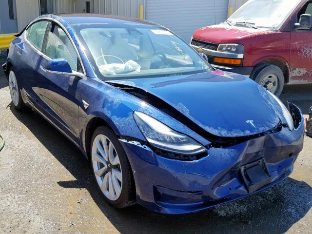 5YJ3E1EAXJF169371 - 2018 TESLA MODEL 3 BLUE photo 1