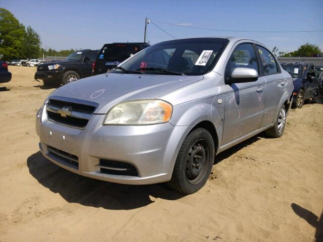 KL1TD56677B072409 - 2007 CHEVROLET AVEO/LS SILVER photo 2