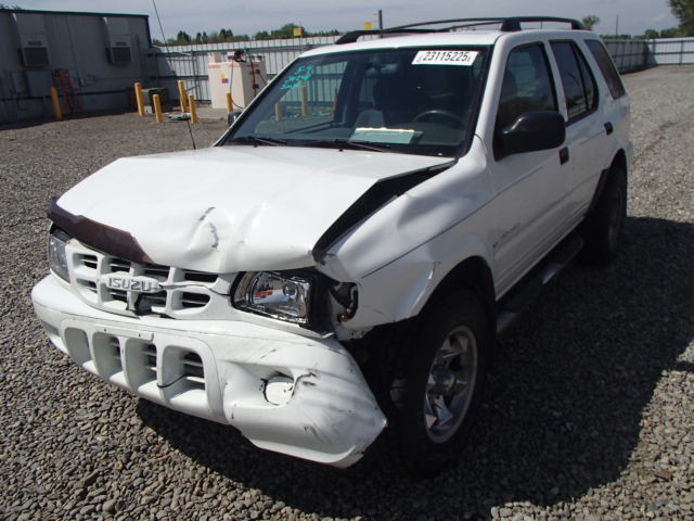 4S2DM58W014309218 - 2001 ISUZU RODEO S WHITE photo 2