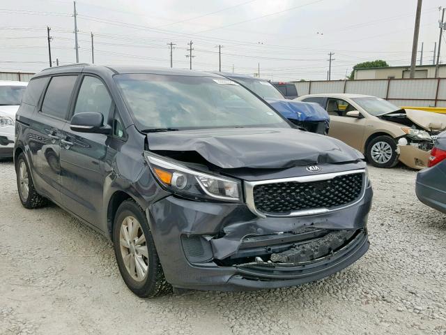 KNDMB5C12F6069467 - 2015 KIA SEDONA LX GRAY photo 1