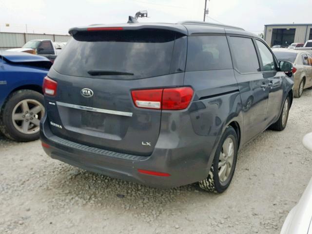 KNDMB5C12F6069467 - 2015 KIA SEDONA LX GRAY photo 4