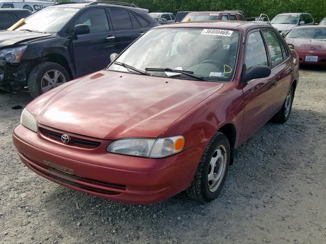 1NXBR12E5XZ217281 - 1999 TOYOTA COROLLA VE RED photo 2