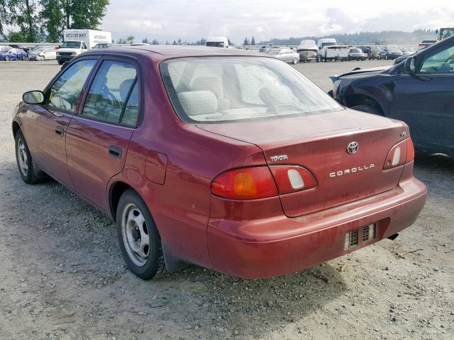 1NXBR12E5XZ217281 - 1999 TOYOTA COROLLA VE RED photo 3