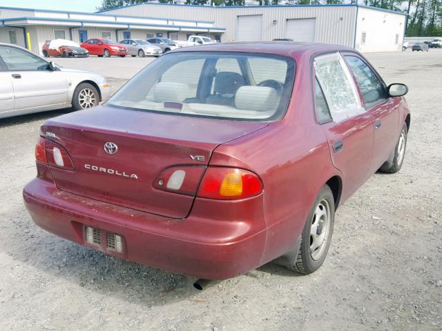 1NXBR12E5XZ217281 - 1999 TOYOTA COROLLA VE RED photo 4