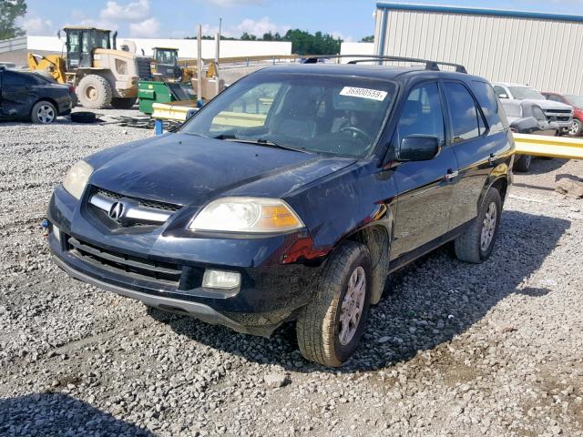 2HNYD18615H503832 - 2005 ACURA MDX TOURIN BLACK photo 2