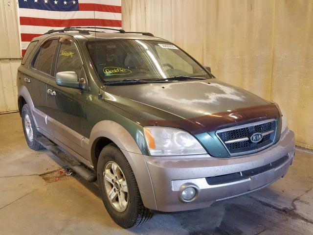 KNDJD733045303019 - 2004 KIA SORENTO EX GREEN photo 1