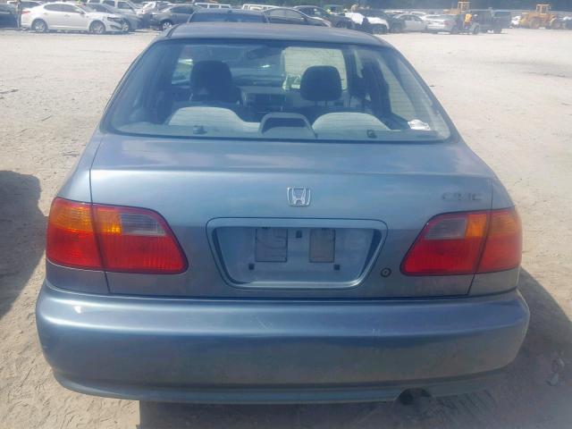 2HGEJ6610YH544075 - 2000 HONDA CIVIC BASE TEAL photo 9