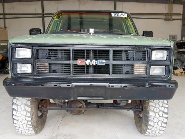 1G5EK18H1EF522521 - 1984 GMC JIMMY K150 GREEN photo 10