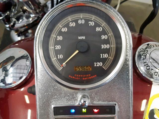 1HD1BHY10YY026345 - 2000 HARLEY-DAVIDSON FXST BURGUNDY photo 7