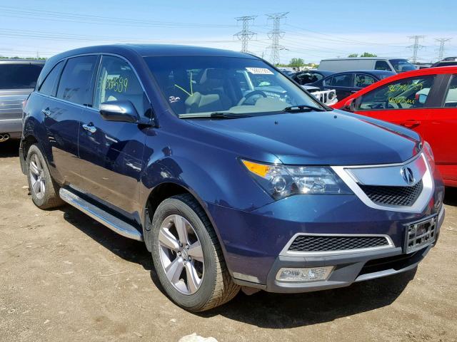 2HNYD2H22DH506627 - 2013 ACURA MDX BLUE photo 1