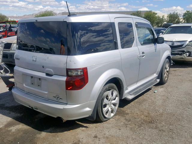 5J6YH189X7L014351 - 2007 HONDA ELEMENT SC SILVER photo 4