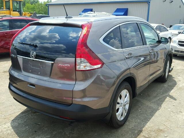 5J6RM4H77CL066868 - 2012 HONDA CR-V EXL GRAY photo 4