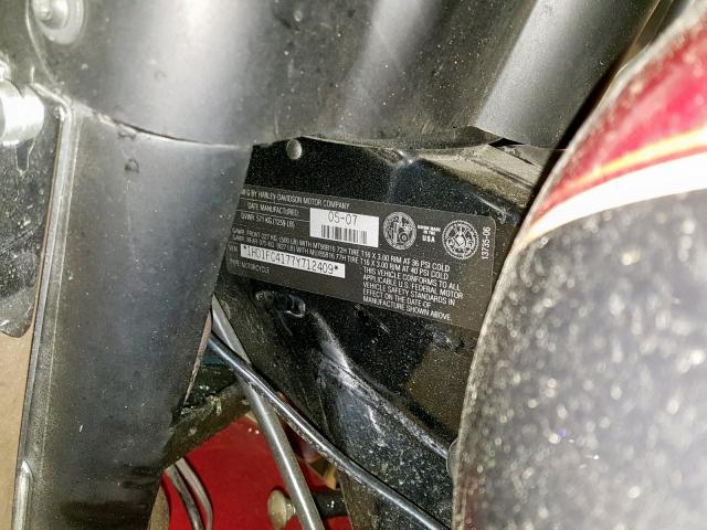 1HD1FC4177Y712409 - 2007 HARLEY-DAVIDSON FLHTCUI TWO TONE photo 10