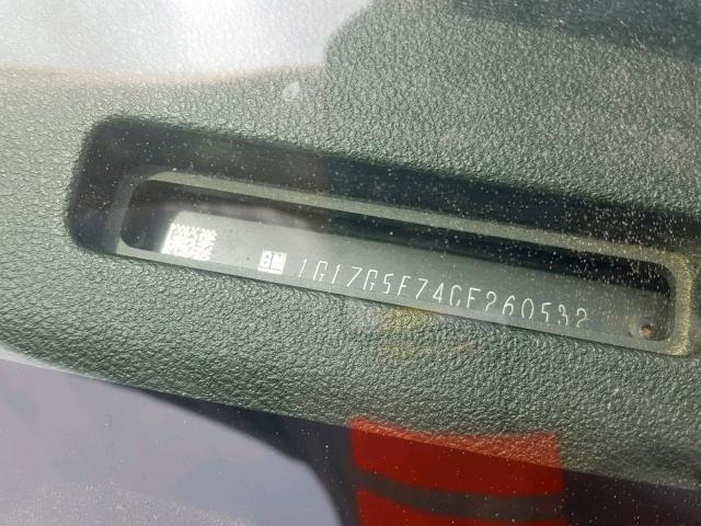 1G1ZG5E74CF260532 - 2012 CHEVROLET MALIBU LTZ 石墨色 照片 10