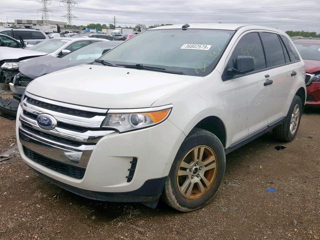 2FMDK3GC3BBA18941 - 2011 FORD EDGE SE WHITE photo 2