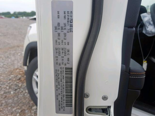 3C4NJCAB1JT488707 - 2018 JEEP COMPASS SP 白色 照片 10