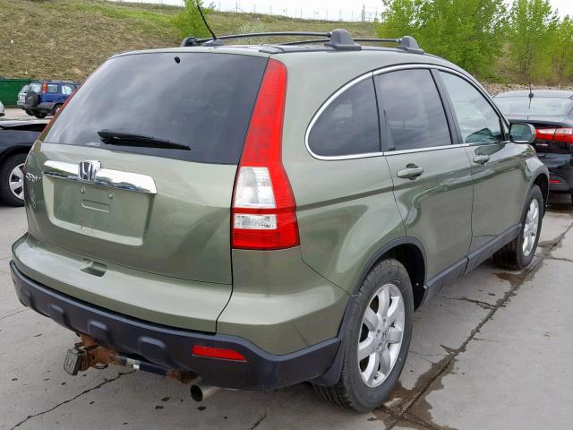 5J6RE48739L027717 - 2009 HONDA CR-V EXL GREEN photo 4