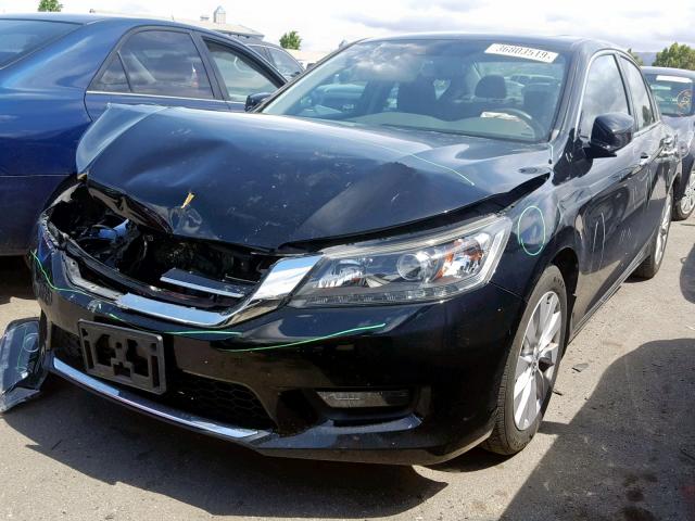 1HGCR3F89FA037683 - 2015 HONDA ACCORD EXL BLACK photo 2