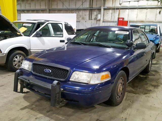 2FAHP71W54X140942 - 2004 FORD CROWN VICT BLUE photo 2