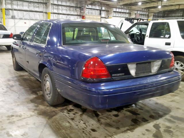 2FAHP71W54X140942 - 2004 FORD CROWN VICT BLUE photo 3