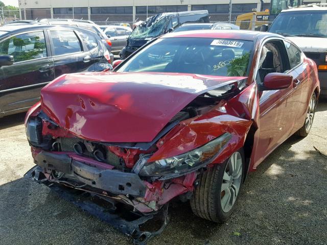 1HGCS1B80AA018981 - 2010 HONDA ACCORD EXL RED photo 2