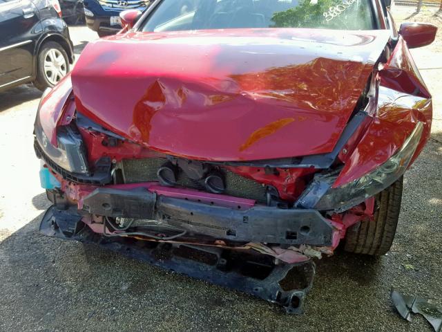 1HGCS1B80AA018981 - 2010 HONDA ACCORD EXL RED photo 9