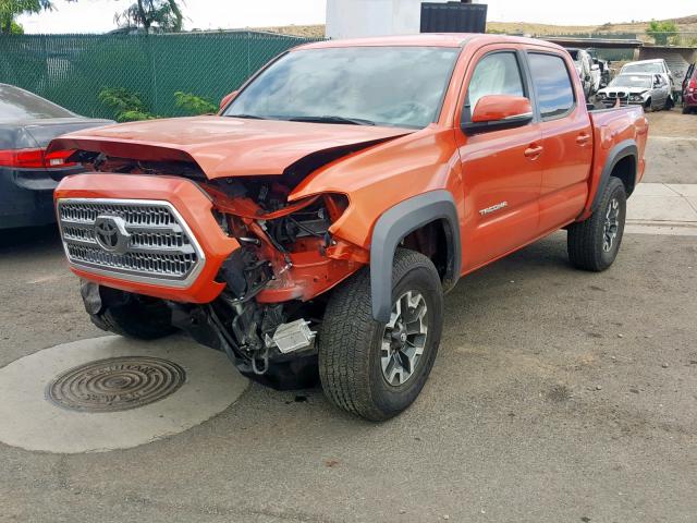3TMCZ5AN9HM094317 - 2017 TOYOTA TACOMA DOU 橙色 照片 2
