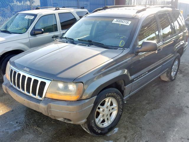 1J4GX48S52C127281 - 2002 JEEP GRAND CHER GRAY photo 2