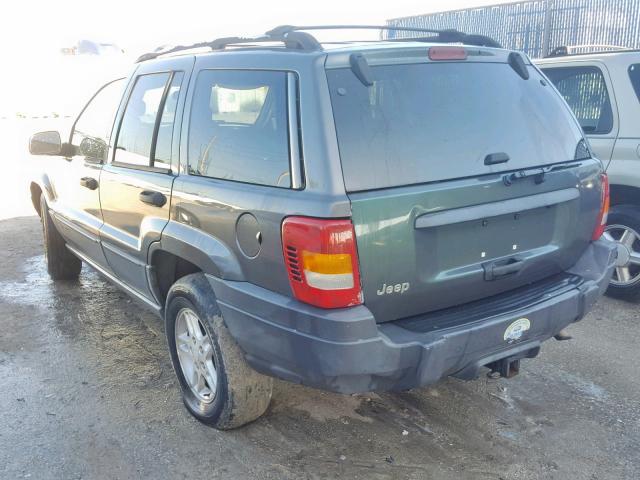 1J4GX48S52C127281 - 2002 JEEP GRAND CHER GRAY photo 3