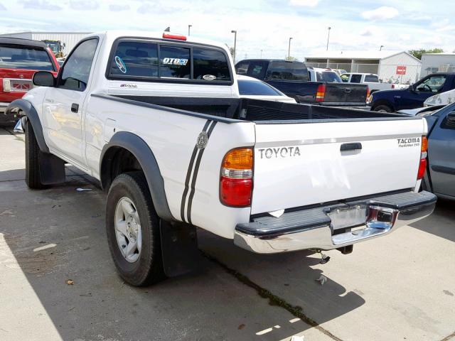 5TENM92N34Z396700 - 2004 TOYOTA TACOMA PRE WHITE photo 3