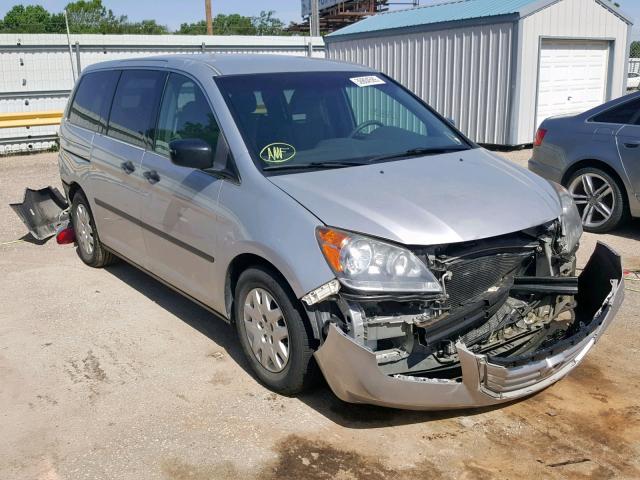 5FNRL3H2XAB027280 - 2010 HONDA ODYSSEY LX SILVER photo 1