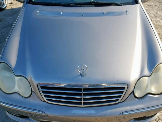 WDBRF40J35F566193 - 2005 MERCEDES-BENZ C 230K SPO SILVER photo 7