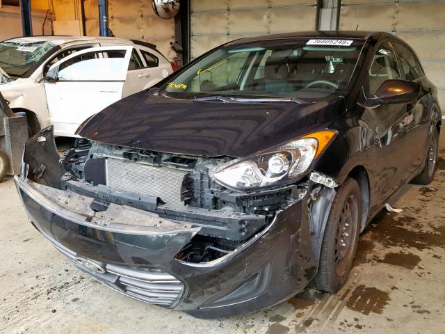 KMHD35LH6HU383207 - 2017 HYUNDAI ELANTRA GT BLACK photo 2