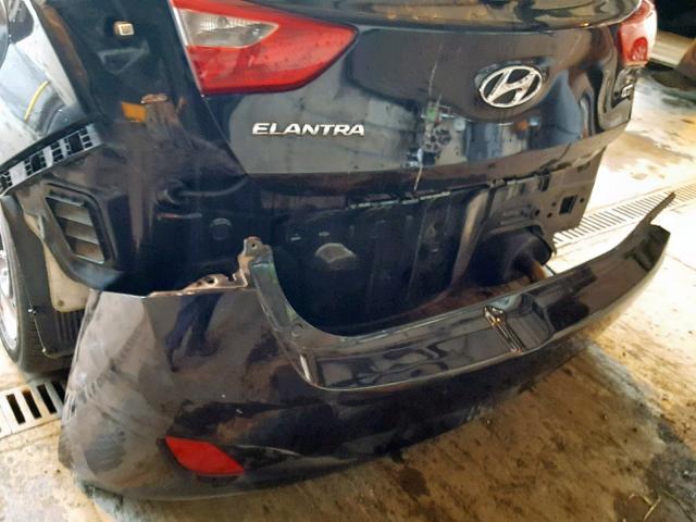 KMHD35LH6HU383207 - 2017 HYUNDAI ELANTRA GT BLACK photo 9