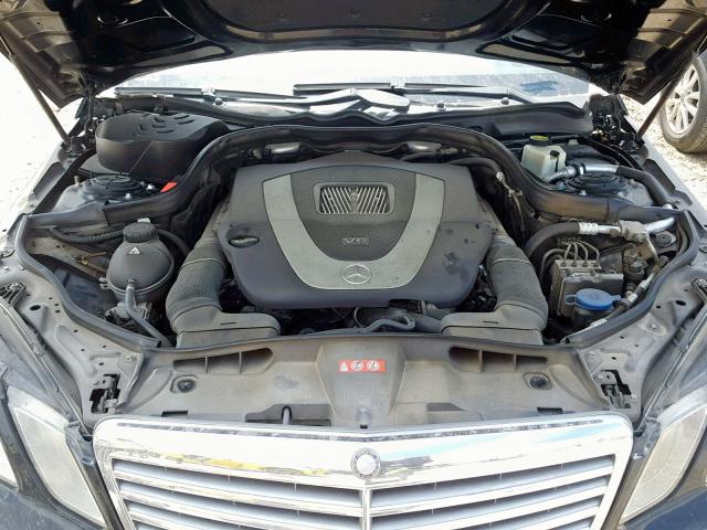 WDDHF5GB6BA263652 - 2011 MERCEDES-BENZ E 350 BLACK photo 7