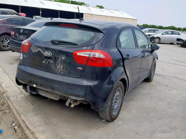 KNADM5A32D6151692 - 2013 KIA RIO LX BLUE photo 4