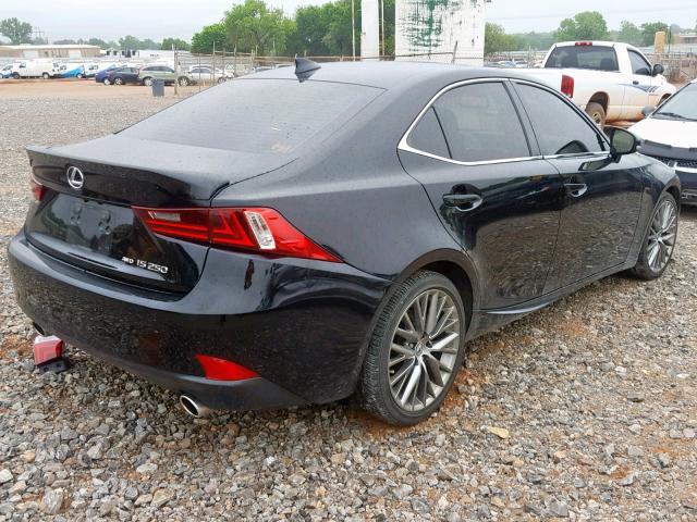 JTHCF1D29F5022215 - 2015 LEXUS IS 250 BLACK photo 4