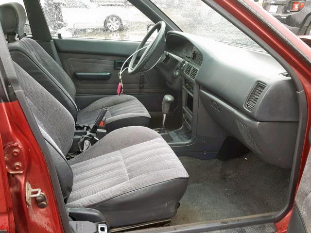 2T1AE97A0N0173457 - 1992 TOYOTA COROLLA LE RED photo 5