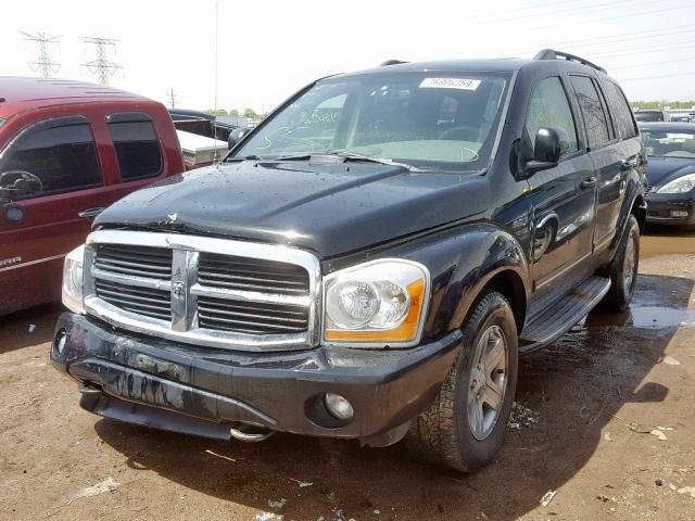 1D8HB58D64F157408 - 2004 DODGE DURANGO LI BLACK photo 2