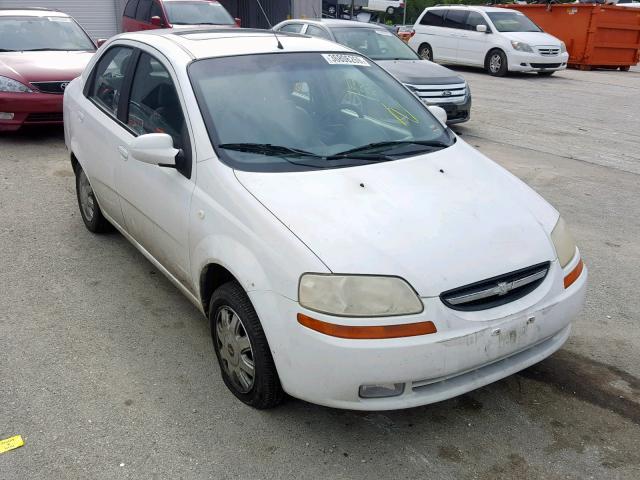 KL1TG52675B403791 - 2005 CHEVROLET AVEO LT WHITE photo 1