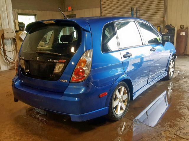 JS2RD62H765351152 - 2006 SUZUKI AERIO BLUE photo 4