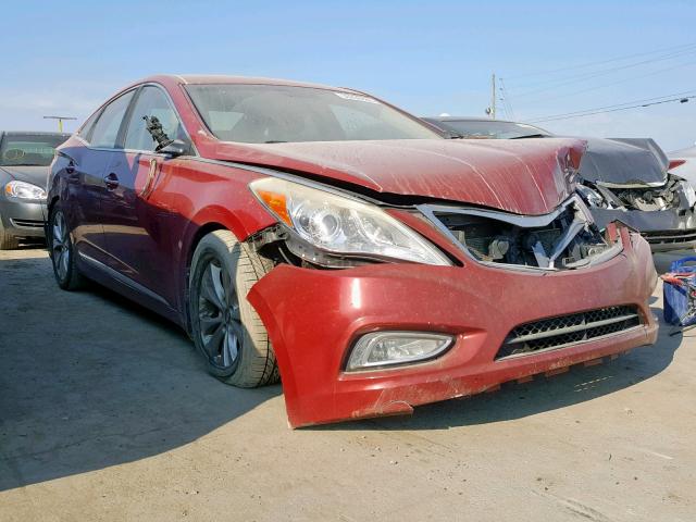 KMHFG4JG7CA169547 - 2012 HYUNDAI AZERA GLS RED photo 1