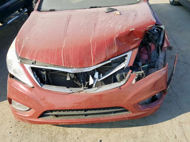 KMHFG4JG7CA169547 - 2012 HYUNDAI AZERA GLS RED photo 7